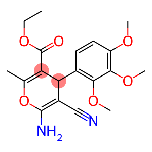 ethyl 6-amino-5-cyano-2-methyl-4-(2,3,4-trimethoxyphenyl)-4H-pyran-3-carboxylate