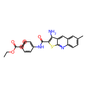 ethyl 4-{[(3-amino-6-methylthieno[2,3-b]quinolin-2-yl)carbonyl]amino}benzoate