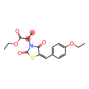 ethyl 2-[5-(4-ethoxybenzylidene)-2,4-dioxo-1,3-thiazolidin-3-yl]propanoate