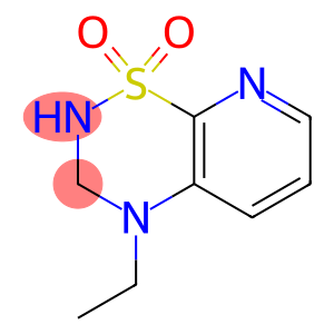 4-ethyl-2,3-dihydro-4H-pyrido(3,2-e)-1,2,4-thiadiazine 1,1-dioxide