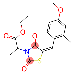 ethyl 2-[5-(4-methoxy-2-methylbenzylidene)-2,4-dioxo-1,3-thiazolidin-3-yl]propanoate