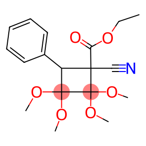 ethyl 1-cyano-2,2,3,3-tetramethoxy-4-phenylcyclobutanecarboxylate