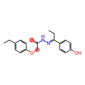 2-(4-ethylphenoxy)-N'-[(E)-1-(4-hydroxyphenyl)propylidene]acetohydrazide