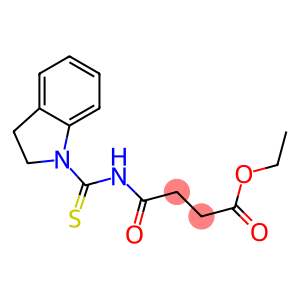 ethyl 4-[(2,3-dihydro-1H-indol-1-ylcarbothioyl)amino]-4-oxobutanoate