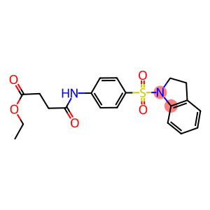 ethyl 4-[4-(2,3-dihydro-1H-indol-1-ylsulfonyl)anilino]-4-oxobutanoate