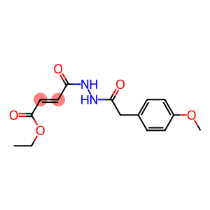 ethyl (E)-4-{2-[2-(4-methoxyphenyl)acetyl]hydrazino}-4-oxo-2-butenoate