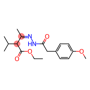 ethyl 2-isopropyl-3-{(Z)-2-[2-(4-methoxyphenyl)acetyl]hydrazono}butanoate