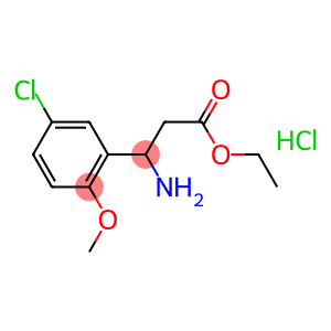 ETHYL 3-AMINO-3-(5-CHLORO-2-METHOXYPHENYL)PROPANOATE HYDROCHLORIDE