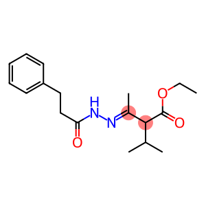 ethyl 2-isopropyl-3-[(E)-2-(3-phenylpropanoyl)hydrazono]butanoate