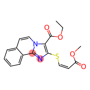 ETHYL 2-{[(1Z)-3-METHOXY-3-OXOPROP-1-ENYL]THIO}IMIDAZO[2,1-A]ISOQUINOLINE-3-CARBOXYLATE