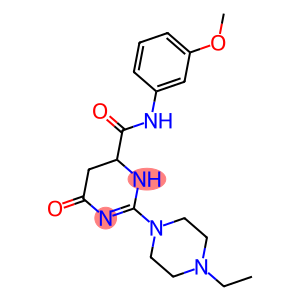 2-(4-ETHYL-1-PIPERAZINYL)-N-(3-METHOXYPHENYL)-6-OXO-3,4,5,6-TETRAHYDRO-4-PYRIMIDINECARBOXAMIDE