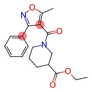 ETHYL 1-[(5-METHYL-3-PHENYLISOXAZOL-4-YL)CARBONYL]PIPERIDINE-3-CARBOXYLATE