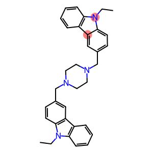 9-ethyl-3-({4-[(9-ethyl-9H-carbazol-3-yl)methyl]-1-piperazinyl}methyl)-9H-carbazole