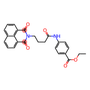 ethyl 4-{[4-(1,3-dioxo-1H-benzo[de]isoquinolin-2(3H)-yl)butanoyl]amino}benzoate