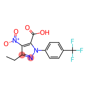 3-ETHYL-4-NITRO-1-[4-(TRIFLUOROMETHYL)PHENYL]-1H-PYRAZOLE-5-CARBOXYLIC ACID