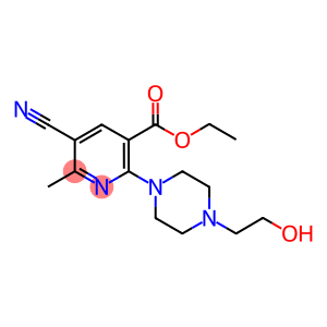 Ethyl 5-cyano-2-[4-(2-hydroxyethyl)piperazin-1-yl]-6-methylnicotinate