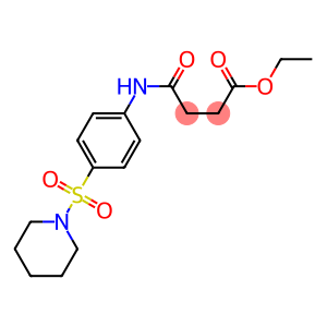 ethyl 4-oxo-4-[4-(1-piperidinylsulfonyl)anilino]butanoate