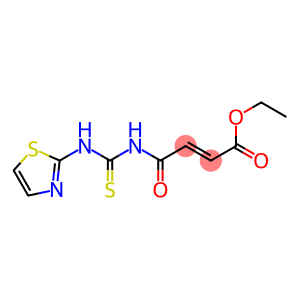 ethyl (E)-4-oxo-4-{[(1,3-thiazol-2-ylamino)carbothioyl]amino}-2-butenoate