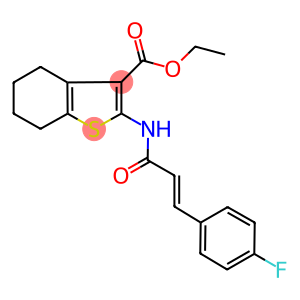 ethyl 2-{[3-(4-fluorophenyl)acryloyl]amino}-4,5,6,7-tetrahydro-1-benzothiophene-3-carboxylate