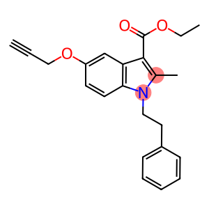 ETHYL 2-METHYL-1-(2-PHENYLETHYL)-5-(PROP-2-YNYLOXY)-1H-INDOLE-3-CARBOXYLATE