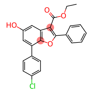 ETHYL 7-(4-CHLOROPHENYL)-5-HYDROXY-2-PHENYL-1-BENZOFURAN-3-CARBOXYLATE