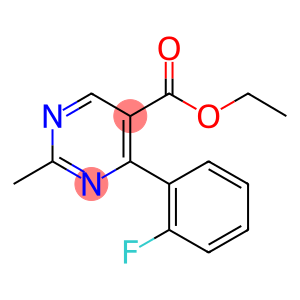 ETHYL-2-METHYL-4-(2-FLUOROPHENYL)-PYRIMIDINE-5-CARBOXYLATE