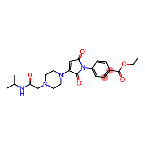 ETHYL 4-(3-(4-(2-(ISOPROPYLAMINO)-2-OXOETHYL)PIPERAZIN-1-YL)-2,5-DIOXO-2H-PYRROL-1(5H)-YL)BENZOATE