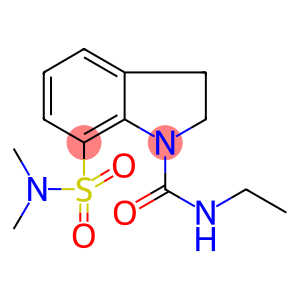 1-[(ETHYLAMINO)CARBONYL]-7-(DIMETHYLAMINOSULPHONYL)-2,3-DIHYDRO-(1H)-INDOLE