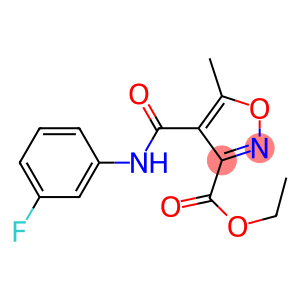 ETHYL 4-[(3-FLUOROANILINO)CARBONYL]-5-METHYL-3-ISOXAZOLECARBOXYLAT