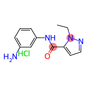 2-ETHYL-2 H-PYRAZOLE-3-CARBOXYLIC ACID (3-AMINO-PHENYL)-AMIDE HYDROCHLORIDE