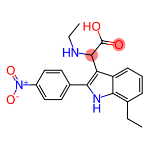 2-(7-ETHYL-2-(4-NITROPHENYL)-1H-INDOL-3-YL)-2-(ETHYLAMINO)ACETIC ACID