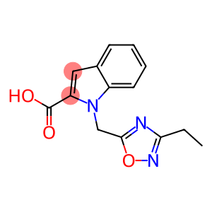 1-[(3-ethyl-1,2,4-oxadiazol-5-yl)methyl]-1H-indole-2-carboxylic acid