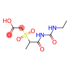 2-({1-[(ethylcarbamoyl)amino]-1-oxopropane-2-}sulfonyl)acetic acid