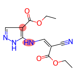 ETHYL 5-[(2-CYANO-3-ETHOXY-3-OXO-1-PROPENYL)AMINO]-1H-PYRAZOLE-4-CARBOXYLATE