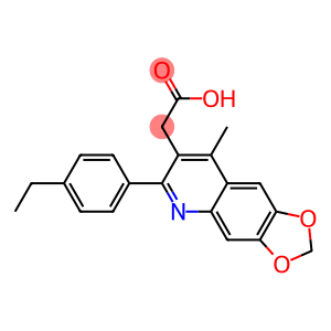 2-[6-(4-ethylphenyl)-8-methyl-2H-[1,3]dioxolo[4,5-g]quinolin-7-yl]acetic acid