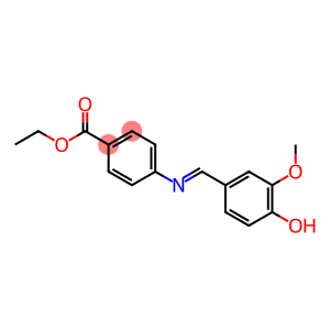 ethyl 4-{[(E)-(4-hydroxy-3-methoxyphenyl)methylidene]amino}benzoate