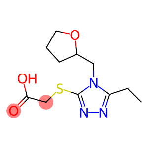 2-{[5-ethyl-4-(oxolan-2-ylmethyl)-4H-1,2,4-triazol-3-yl]sulfanyl}acetic acid