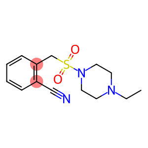 2-{[(4-ethylpiperazine-1-)sulfonyl]methyl}benzonitrile