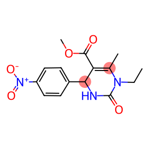 1-ETHYL-6-METHYL-4-(4-NITRO-PHENYL)-2-OXO-1,2,3,4-TETRAHYDRO-PYRIMIDINE-5-CARBOXYLIC ACID METHYL ESTER