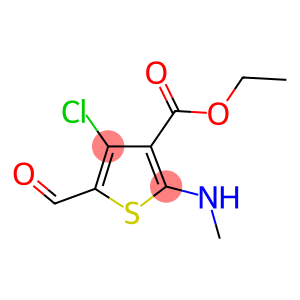 ETHYL 4-CHLORO-5-FORMYL-2-(METHYLAMINO)-3-THIOPHENECARBOXYLATE