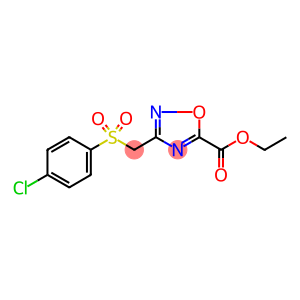 ETHYL 3-([(4-CHLOROPHENYL)SULFONYL]METHYL)-1,2,4-OXADIAZOLE-5-CARBOXYLATE