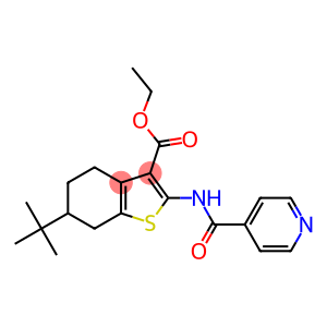 ethyl 6-tert-butyl-2-(isonicotinoylamino)-4,5,6,7-tetrahydro-1-benzothiophene-3-carboxylate