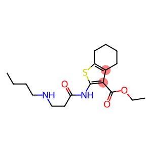 ethyl 2-{[3-(butylamino)propanoyl]amino}-4,5,6,7-tetrahydro-1-benzothiophene-3-carboxylate