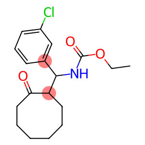 ETHYL N-[(3-CHLOROPHENYL)(2-OXOCYCLOOCTYL)METHYL]CARBAMATE