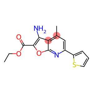 ETHYL 3-AMINO-4-METHYL-6-(THIOPHEN-2-YL)FURO[2,3-B]PYRIDINE-2-CARBOXYLATE