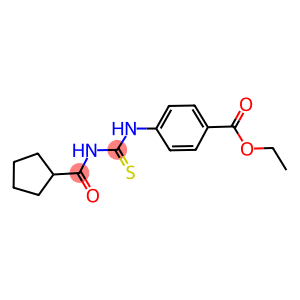 ethyl 4-({[(cyclopentylcarbonyl)amino]carbothioyl}amino)benzoate