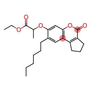 ethyl 2-[(8-hexyl-4-oxo-1,2,3,4-tetrahydrocyclopenta[c]chromen-7-yl)oxy]propanoate