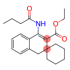 ethyl 1-(butyrylamino)-3,4-dihydrospiro[naphthalene-3,1'-cyclohexane]-2-carboxylate