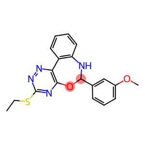 3-(ethylsulfanyl)-6-(3-methoxyphenyl)-6,7-dihydro[1,2,4]triazino[5,6-d][3,1]benzoxazepine