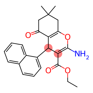 ethyl 2-amino-7,7-dimethyl-4-(1-naphthyl)-5-oxo-5,6,7,8-tetrahydro-4H-chromene-3-carboxylate